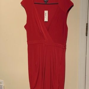 Red cocktail dress